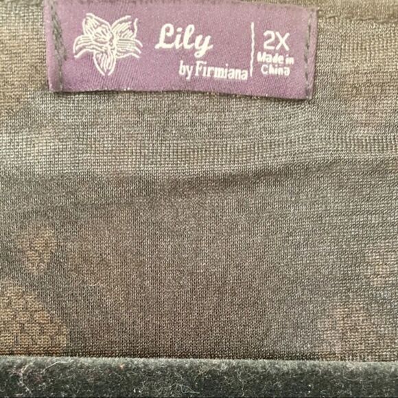 Lily Plus Size Black Lacy Tunic/Dress - Picture 2 of 11